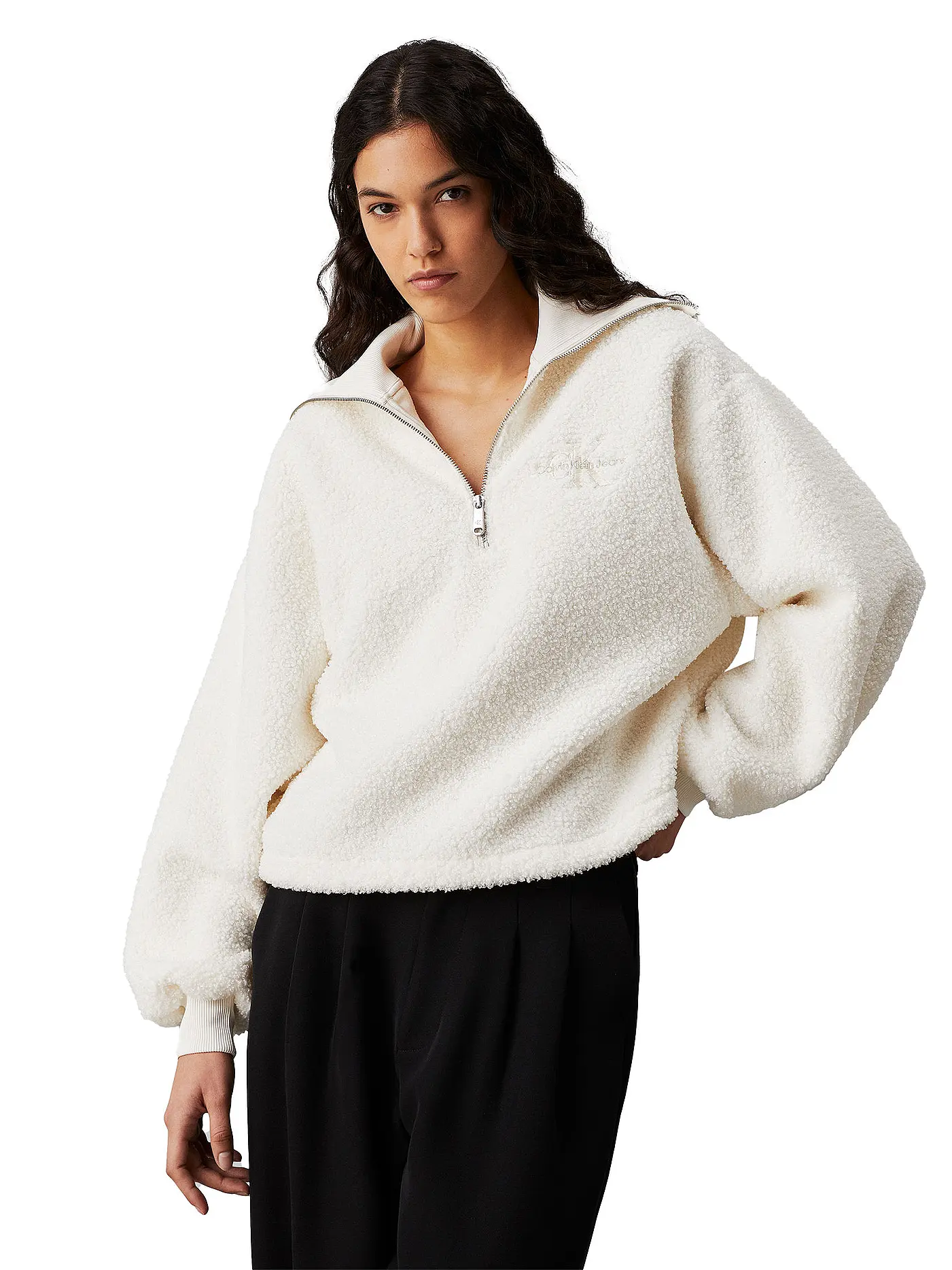CALVIN KLEIN JEANS | Sweater in Felloptik | 
